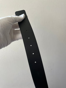 Louis Vuitton damier graphite initials belt sz 34 (fits 28-32)