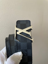 Load image into Gallery viewer, Louis Vuitton damier cobalt initials belt sz 40 (fits 34-38)