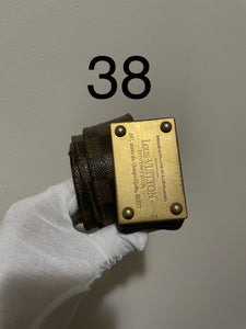 Louis Vuitton damier ebien inventeur belt sz 38 (fits 32-36)