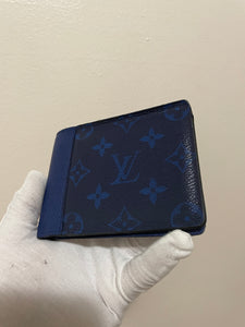 Louis Vuitton pacific blue Taigarama multiples wallet