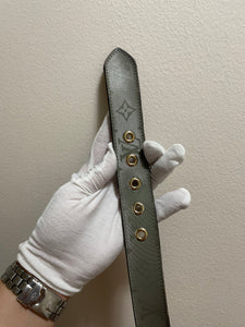 Louis Vuitton titanium belt sz 40 (fits 34-38)