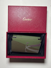 Load image into Gallery viewer, Cartier olive green pocket organizer card case New with box