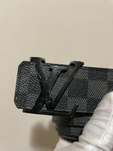 Load image into Gallery viewer, Louis Vuitton damier graphite initials belt sz 44 (fits 38-42)