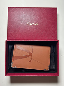 Cartier brown CC pocket organizer card case New with box