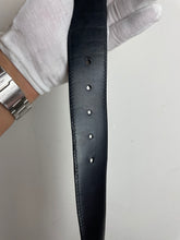 Load image into Gallery viewer, Louis Vuitton damier graphite initials belt sz 36 (fits 30-34) (sanded buckle)