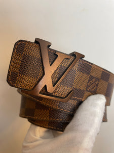 Louis Vuitton damier ebien initials belt sz 44 (fits 38-42)