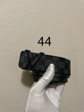 Load image into Gallery viewer, Louis Vuitton damier graphite initials belt sz 44 (fits 38-42)