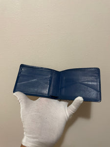 Louis Vuitton damier infini blue leather multiples wallet