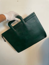 Load image into Gallery viewer, Rolex AD vintage green leather briefcase