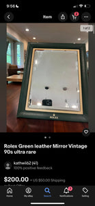 Rolex vintage 1980s store mirror