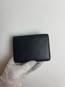 Louis Vuitton damier infini black leather multiples wallet