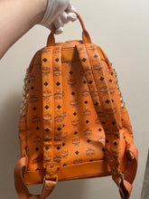 Load image into Gallery viewer, Mcm monogram orange backpack size L