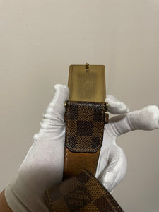 Louis Vuitton damier ebien inventeur belt sz 38 (fits 32-36)