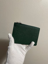 Load image into Gallery viewer, Brand new Rolex AD green leather zipper pouch/wallet (bulk available)