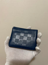 Load image into Gallery viewer, Louis Vuitton damier infini blue leather multiples wallet