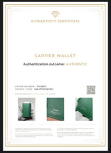 Load image into Gallery viewer, Cartier green CC pocket organizer card case New with box