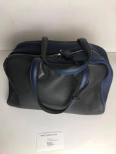 Load image into Gallery viewer, Hermes victorian 35 bag in navy and grey