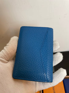 Louis Vuitton blue leather pocket organizer