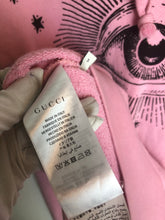 Load image into Gallery viewer, Rare pink Gucci garden Eye hoodie Sz S (fits L)