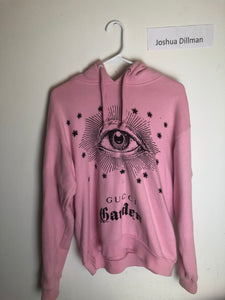 Rare pink Gucci garden Eye hoodie Sz S (fits L)