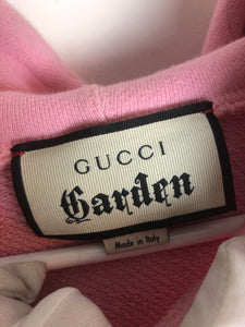 Rare pink Gucci garden Eye hoodie Sz S (fits L)