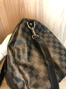 Louis Vuitton damier graphite keepall 45 duffle bag
