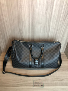 Louis Vuitton damier graphite keepall 45 duffle bag