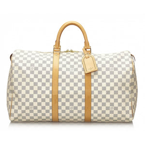 Louis Vuitton damier azure keepall 50 duffle bag